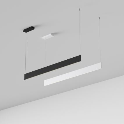 Ideal Lux - LED luster na lanku STEEL LED/24W/230V 3000K CRI 90 120 cm čierna