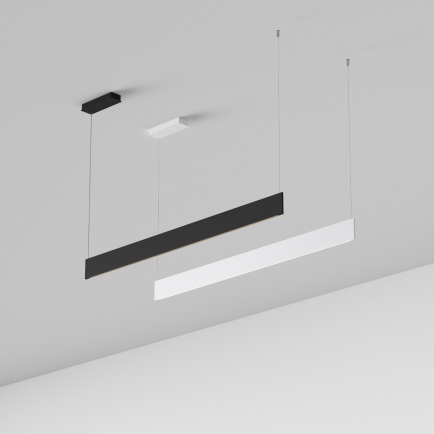 Ideal Lux - LED luster na lanku STEEL LED/24W/230V 3000K CRI 90 120 cm čierna