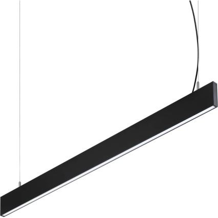 Ideal Lux - LED luster na lanku STEEL LED/29W/230V 4000K CRI 90 120 cm čierna
