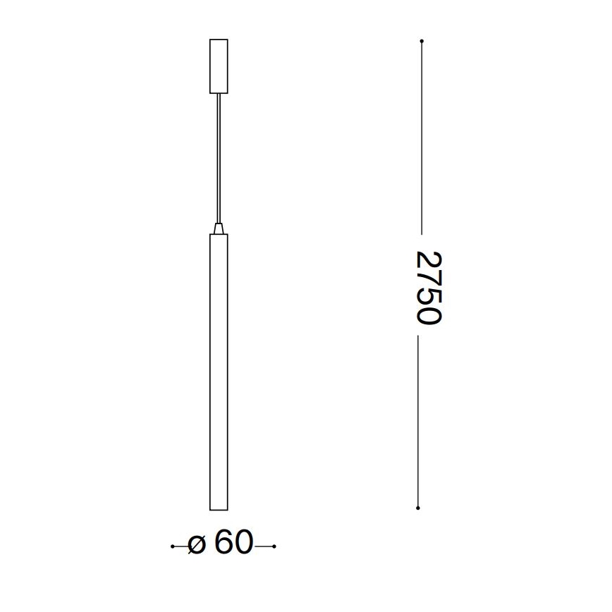 Ideal Lux - LED Luster na lanku ULTRATHIN LED/11,5W/230V CRI 90 mosadz