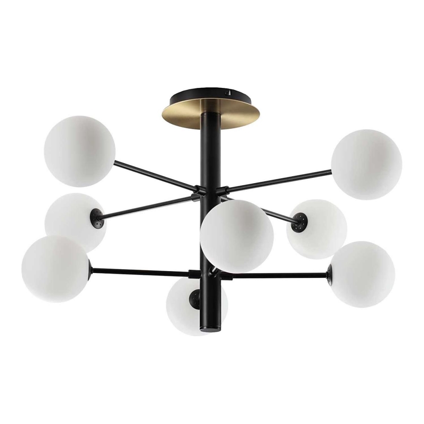 Ideal Lux - LED Luster na tyči COSMOPOLITAN 8xG9/3W/230V pr. 64 cm čierna