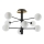 Ideal Lux - LED Luster na tyči COSMOPOLITAN 8xG9/3W/230V pr. 64 cm čierna