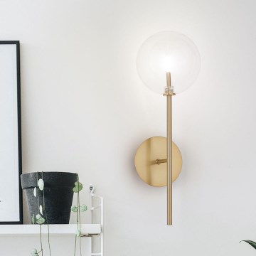 Ideal Lux - LED Nástenná lampa EQUINOXE 1xG4/2W/230V mosadz/číra