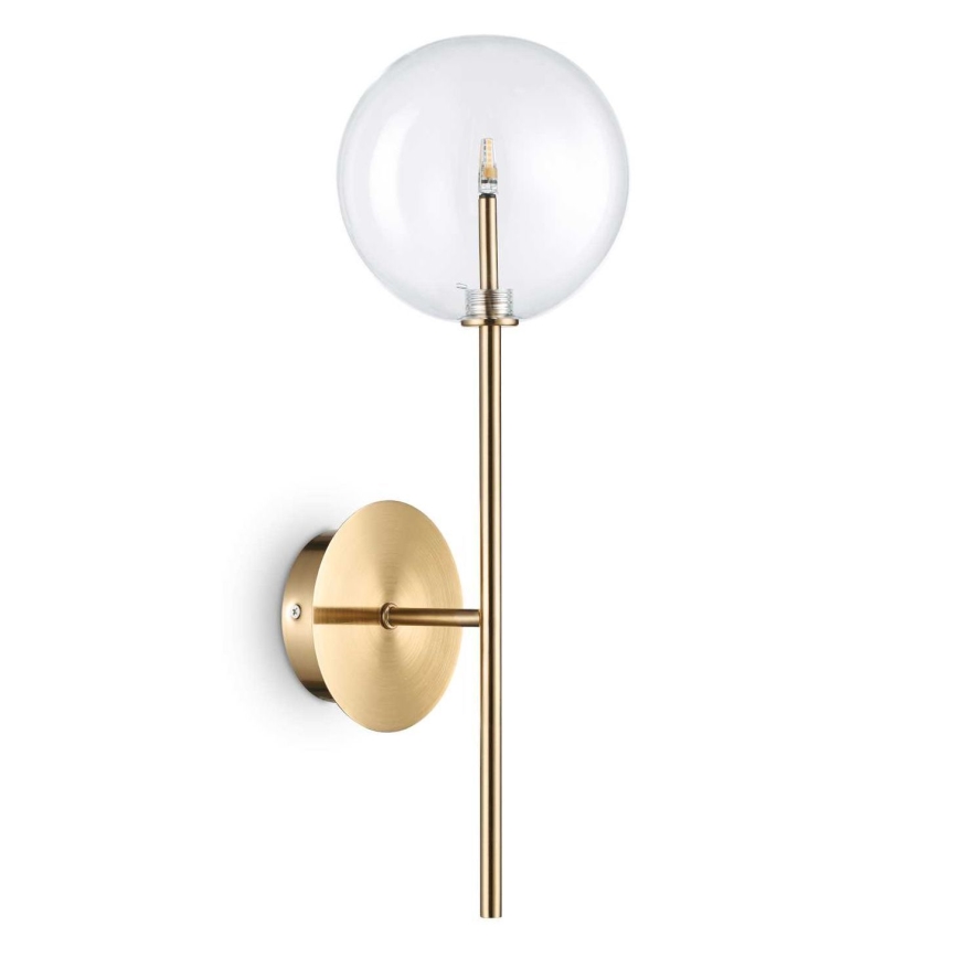 Ideal Lux - LED Nástenná lampa EQUINOXE 1xG4/2W/230V mosadz/číra