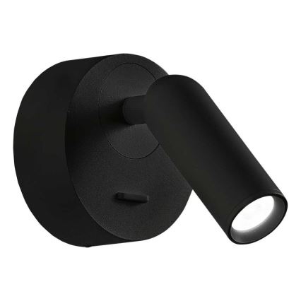 Ideal Lux - LED Nástenné bodové svietidlo BEAN LED/3W/230V CRI 90 čierna