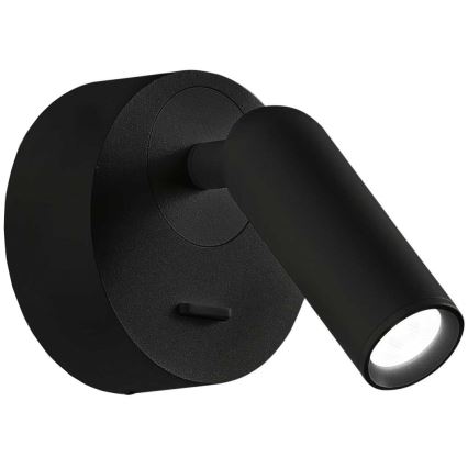 Ideal Lux - LED Nástenné bodové svietidlo BEAN LED/3W/230V CRI 90 čierna