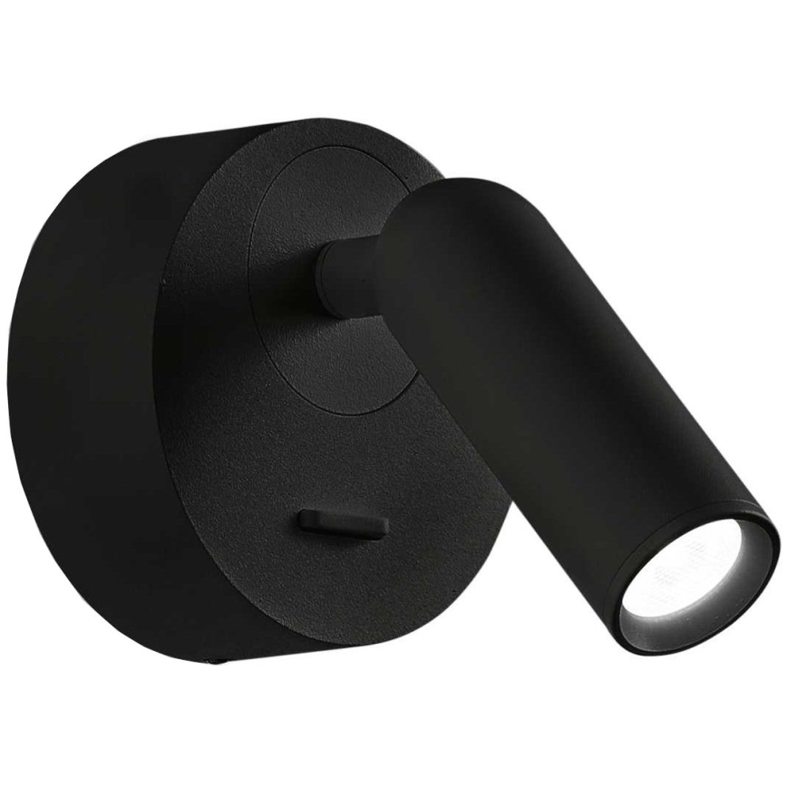Ideal Lux - LED Nástenné bodové svietidlo BEAN LED/3W/230V CRI 90 čierna