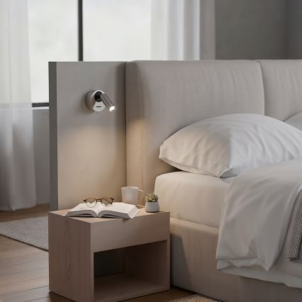 Ideal Lux - LED Nástenné bodové svietidlo BEAN LED/3W/230V CRI 90 lesklý chróm