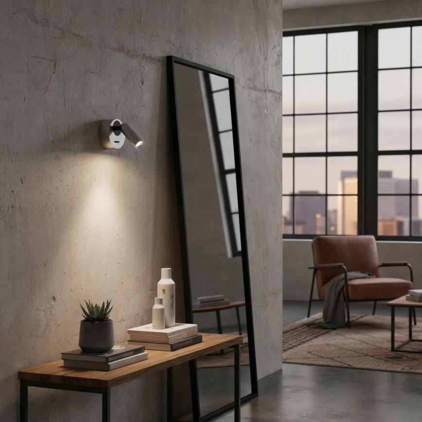 Ideal Lux - LED Nástenné bodové svietidlo BEAN LED/3W/230V CRI 90 lesklý chróm