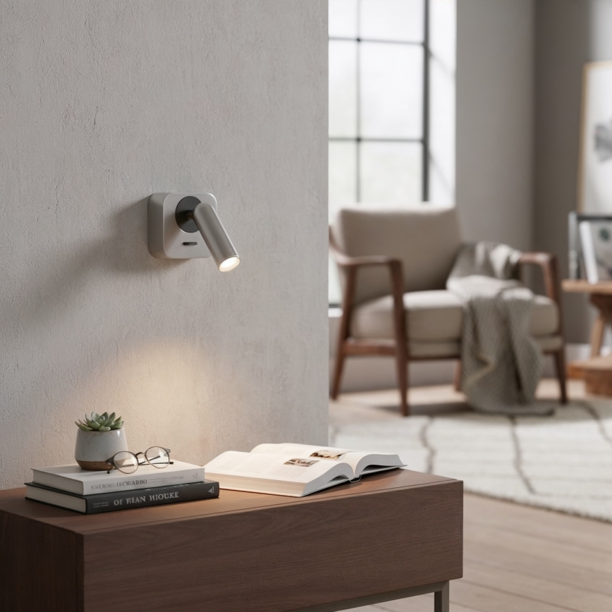 Ideal Lux - LED Nástenné bodové svietidlo BEAN LED/3W/230V CRI 90 lesklý chróm