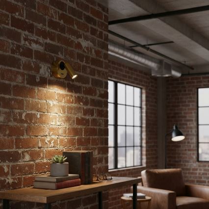 Ideal Lux - LED Nástenné bodové svietidlo BEAN LED/3W/230V CRI 90 mosadz