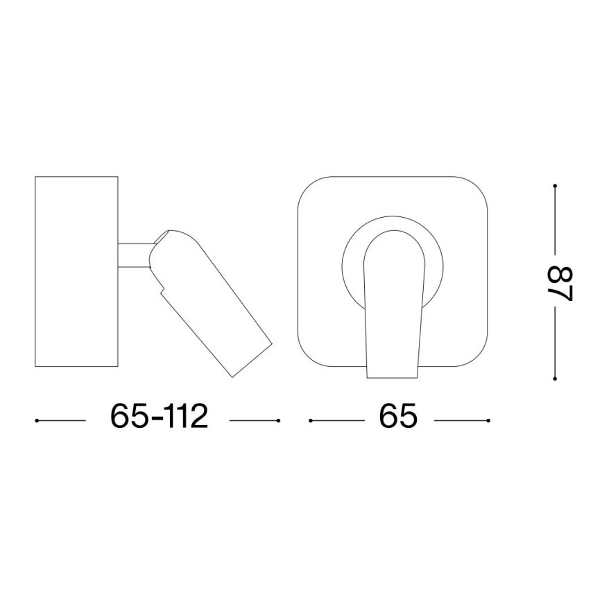 Ideal Lux - LED Nástenné bodové svietidlo BEAN LED/3W/230V CRI 90 zlatá