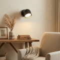 Ideal Lux - LED Nástenné bodové svietidlo DODO 1xGX53/9W/230V čierna