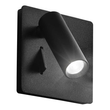 Ideal Lux - LED Nástenné bodové svietidlo LITE LED/3W/230V CRI 90 čierna