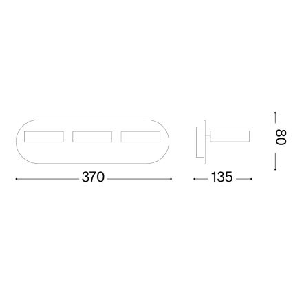 Ideal Lux - LED nástenné bodové svietidlo OBY 3xLED/6W/230V CRI 90 biela