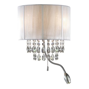 Ideal Lux - LED Nástenné svietidlo 2xE14/40W/230V + LED/1W