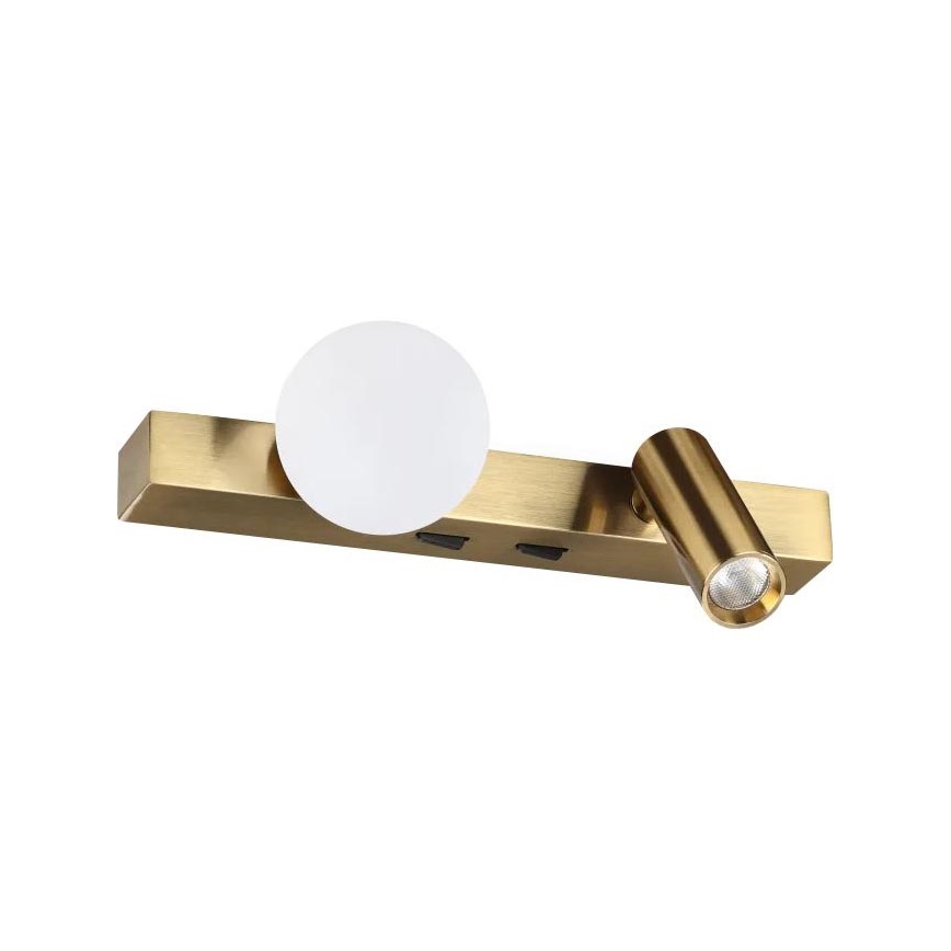 Ideal Lux - LED Nástenné svietidlo BINOMIO 2xLED/3W/230V CRI 90 mosadz