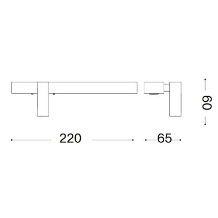 Ideal Lux - LED Nástenné svietidlo BONNE LED/6,5W/230V CRI 90 matný chróm