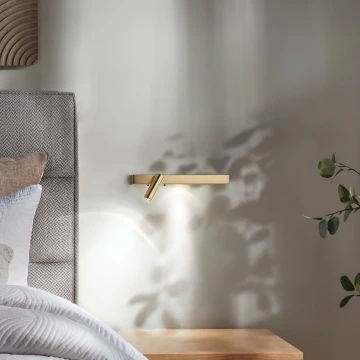 Ideal Lux - LED Nástenné svietidlo BONNE LED/6,5W/230V CRI 90 zlatá