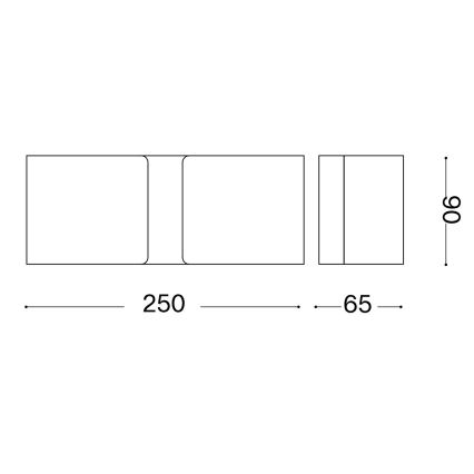 Ideal Lux - LED Nástenné svietidlo CLIP 2xG9/3W/230V hnedá