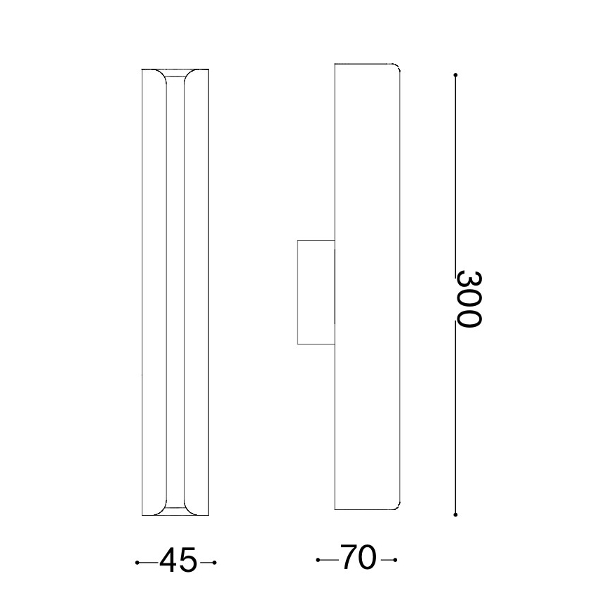 Ideal Lux - LED nástenné svietidlo DORICA LED/8,5W/230V CRI 90 matný chróm
