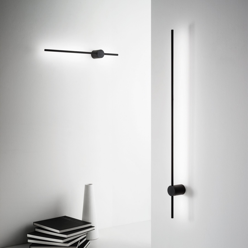Ideal Lux - LED Nástenné svietidlo ESSENCE LED/19W/230V 4000K 124 cm CRI 90 čierna