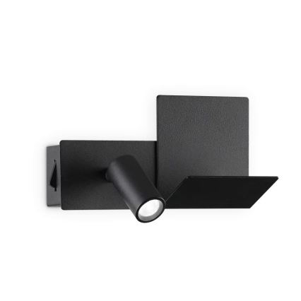 Ideal Lux - LED Nástenné svietidlo KOMODO LED/4,5W/230V USB CRI 90 čierna