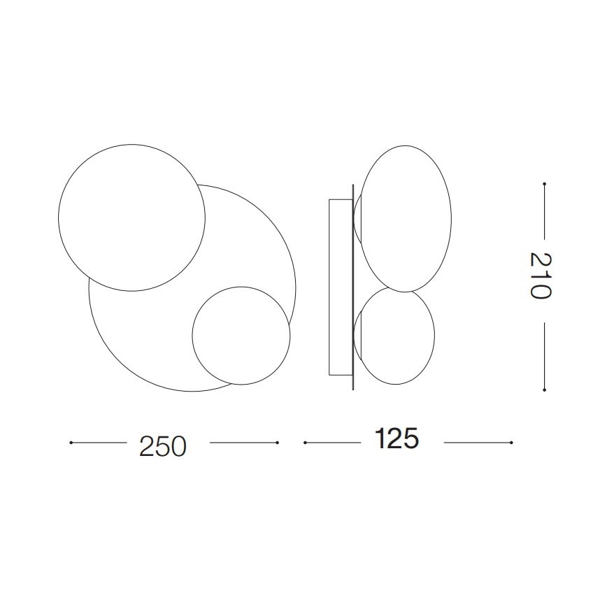 Ideal Lux - LED nástenné svietidlo NINFEA 2xG9/3W/230V biela