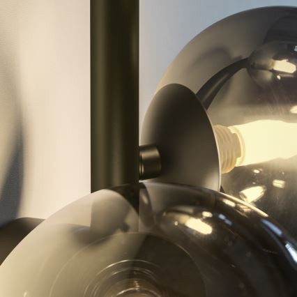 Ideal Lux - LED nástenné svietidlo PERLAGE 3xG9/3W/230V čierna/dymová čierna