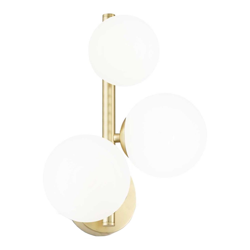 Ideal Lux - LED Nástenné svietidlo PERLAGE 3xG9/3W/230V zlatá/biela