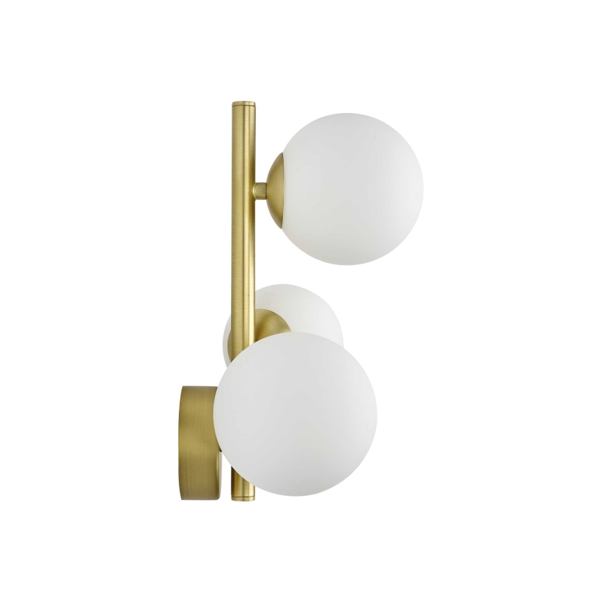 Ideal Lux - LED Nástenné svietidlo PERLAGE 3xG9/3W/230V zlatá/biela