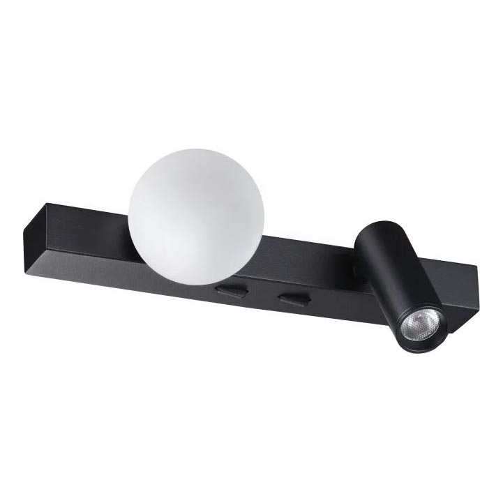 Ideal Lux - LED Nástenné svietidlo PING PONG 2xLED/3W/230V CRI 90 čierna