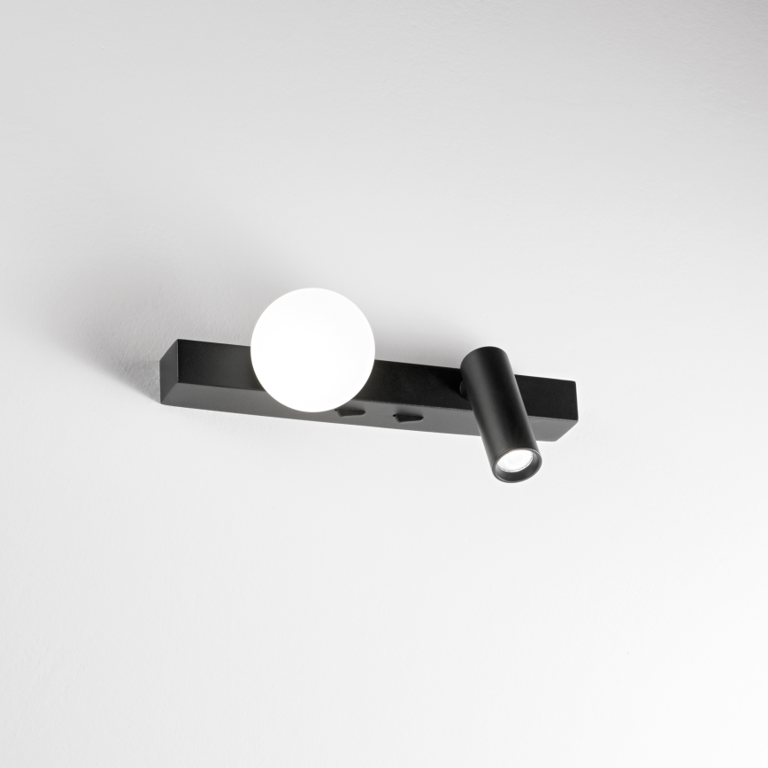 Ideal Lux - LED Nástenné svietidlo PING PONG 2xLED/3W/230V CRI 90 čierna