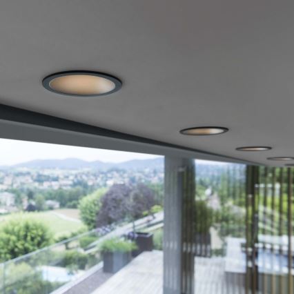 Ideal Lux - LED podhľadové svietidlo GAME TRIM LED/11W/230V 3000K CRI 90 priemer 8,5 cm IP40 zlatá/čierna