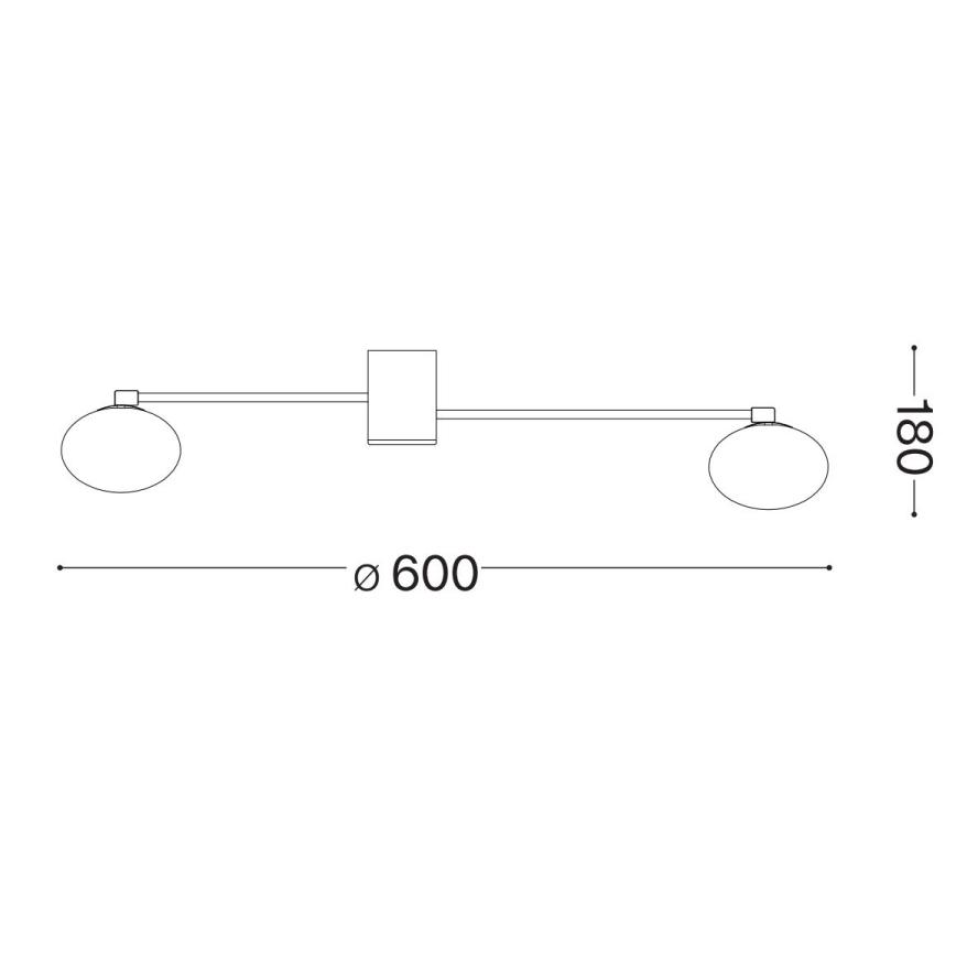 Ideal Lux - LED Prisadený luster HERMES 3xG9/3W/230V pr. 60 cm biela