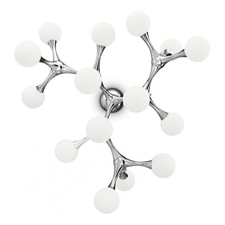 Ideal Lux - LED Prisadený luster NODINO 15xG9/15W/230V biela