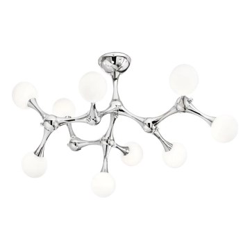 Ideal Lux - LED Prisadený luster NODINO 9xG9/3W/230V lesklý chróm/biela