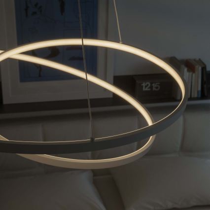 Ideal Lux - LED Stlmiteľný luster na lanku OZ LED/48W/230V pr. 60 cm CRI 90 biela