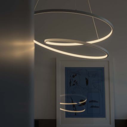 Ideal Lux - LED Stlmiteľný luster na lanku OZ LED/48W/230V pr. 60 cm CRI 90 biela