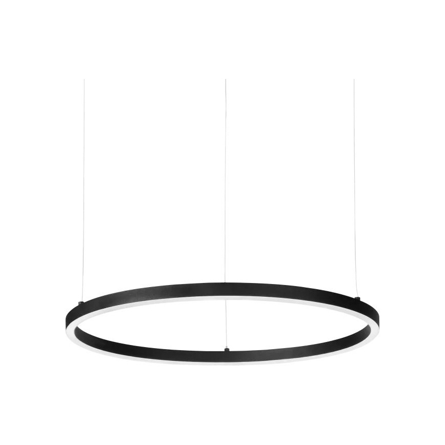 Ideal Lux - LED Stmievateľný luster na lanku ORACLE SLIM LED/28W/230V 4000K pr. 50 cm CRI 90 čierna