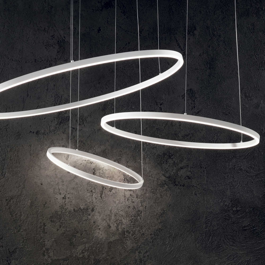 Ideal Lux - LED Stmievateľný luster na lanku ORACLE SLIM LED/40W/230V 4000K pr. 70 cm CRI 90 biela