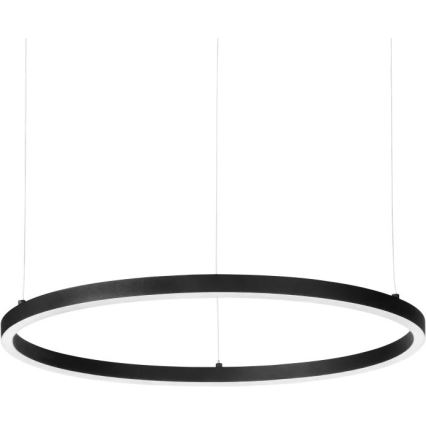 Ideal Lux - LED Stmievateľný luster na lanku ORACLE SLIM LED/40W/230V 4000K pr. 70 cm CRI 90 čierna