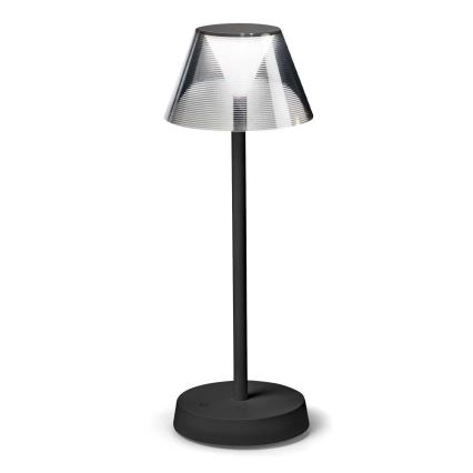 Ideal Lux - LED Stmievateľná dotyková lampa LOLITA LED/2,8W/5V 2200 mAh IP54 čierna