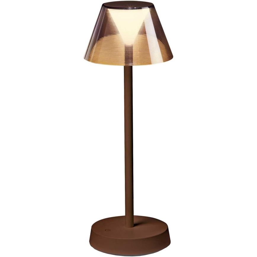 Ideal Lux - LED Stmievateľná dotyková lampa LOLITA LED/2,8W/5V 2200 mAh IP54 hnedá