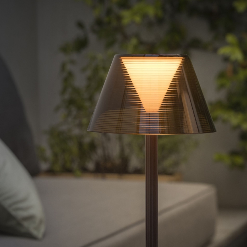 Ideal Lux - LED Stmievateľná dotyková lampa LOLITA LED/2,8W/5V 2200 mAh IP54 hnedá