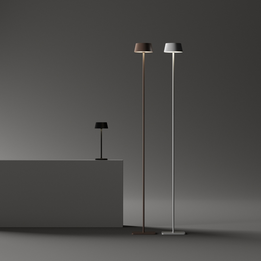 Ideal Lux - LED stmievateľná dotyková vonkajšia lampa PURE LED/1,5W/3,7V 2200 mAh CRI 90 IP54 čierna