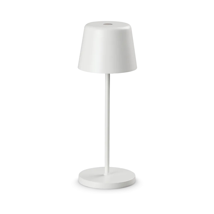 Ideal Lux - LED Stmievateľná dotyková vonkajšia stolná lampa CUTE LED/2,5W/3,7V 3000 mAh USB 2200-2700K IP65 biela