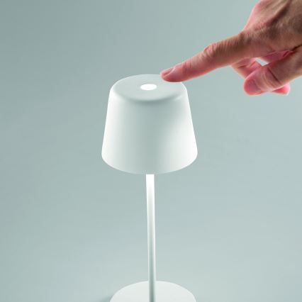 Ideal Lux - LED Stmievateľná dotyková vonkajšia stolná lampa CUTE LED/2,5W/3,7V 3000 mAh USB 2200-2700K IP65 biela