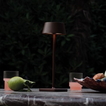 Ideal Lux - LED Stmievateľná dotyková vonkajšia lampa PURE LED/1,5W/3,7V CRI 90 IP54 hnedá