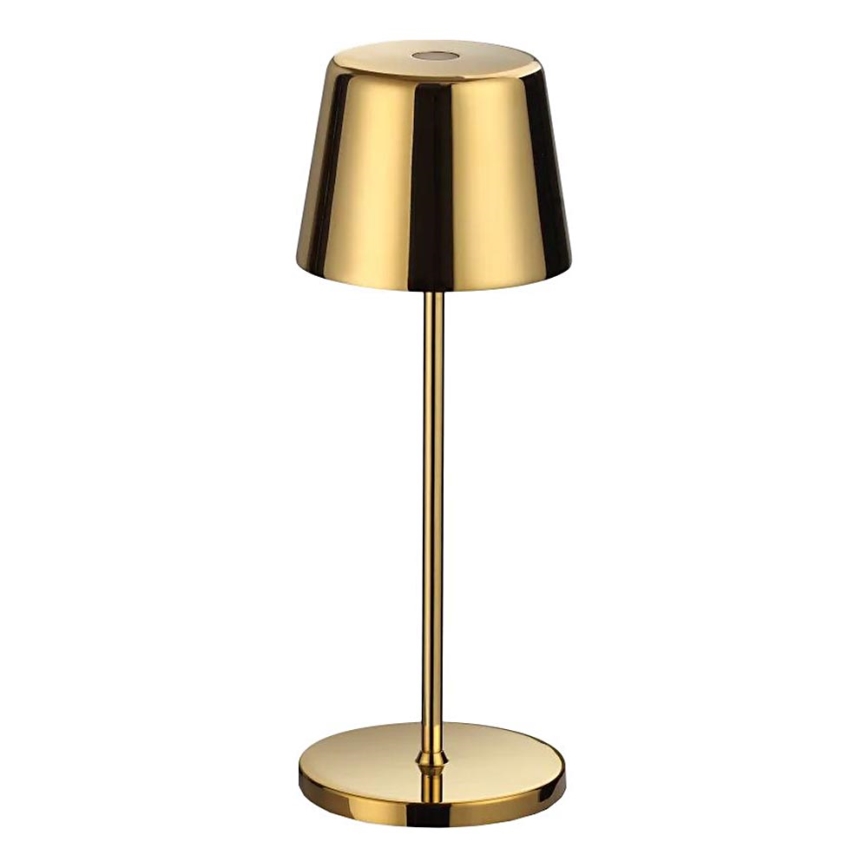 Ideal Lux - LED Stmievateľná dotyková vonkajšia stolná lampa CUTE LED/2,5W/3,7V USB 2200-2700K 3000 mAh IP65 zlatá